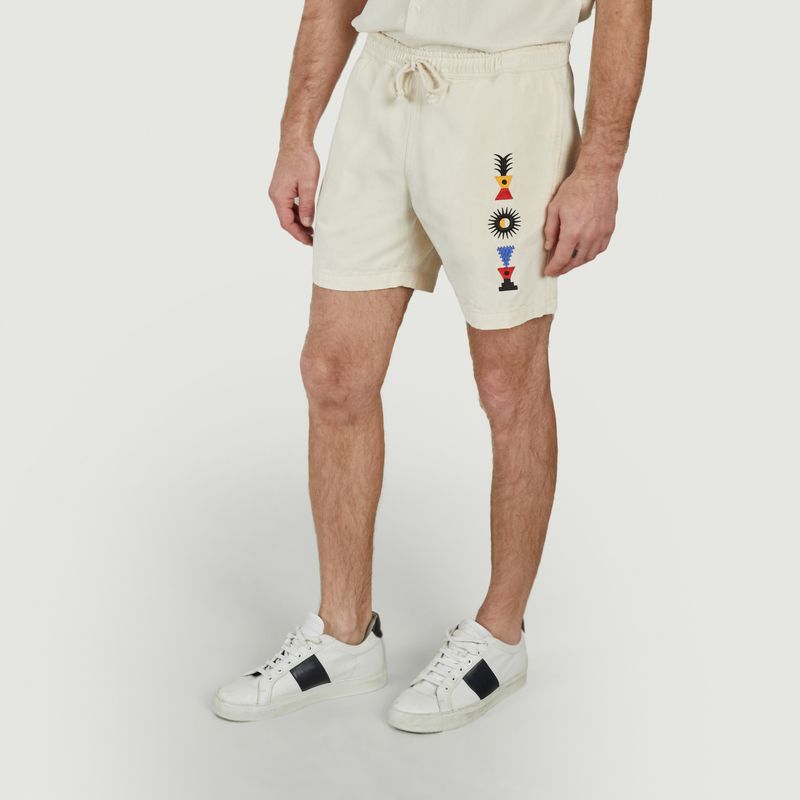 Bodhi Atoum x Marco Oggian embroidered shorts - Olow