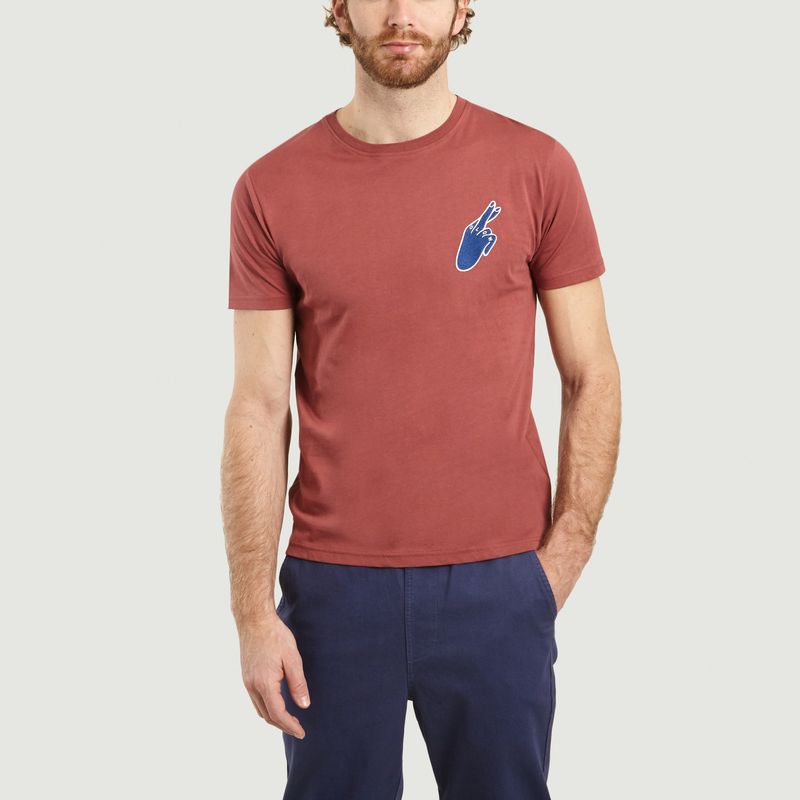 T-Shirt Blue Hand en Coton Bio - Olow