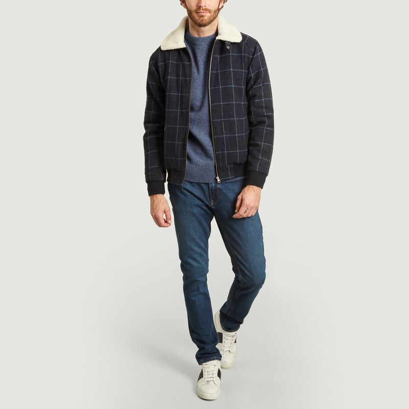 Wander woolen cloth checked jacket - Olow