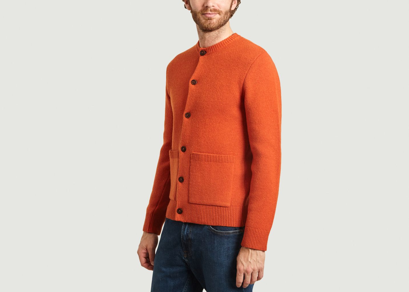 Cardigan boutonné à poches - Olow