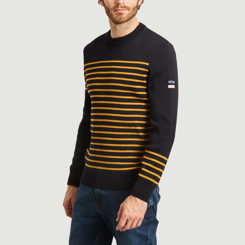 Drukkin Olow x Saint James striped virgin wool sweater - Olow