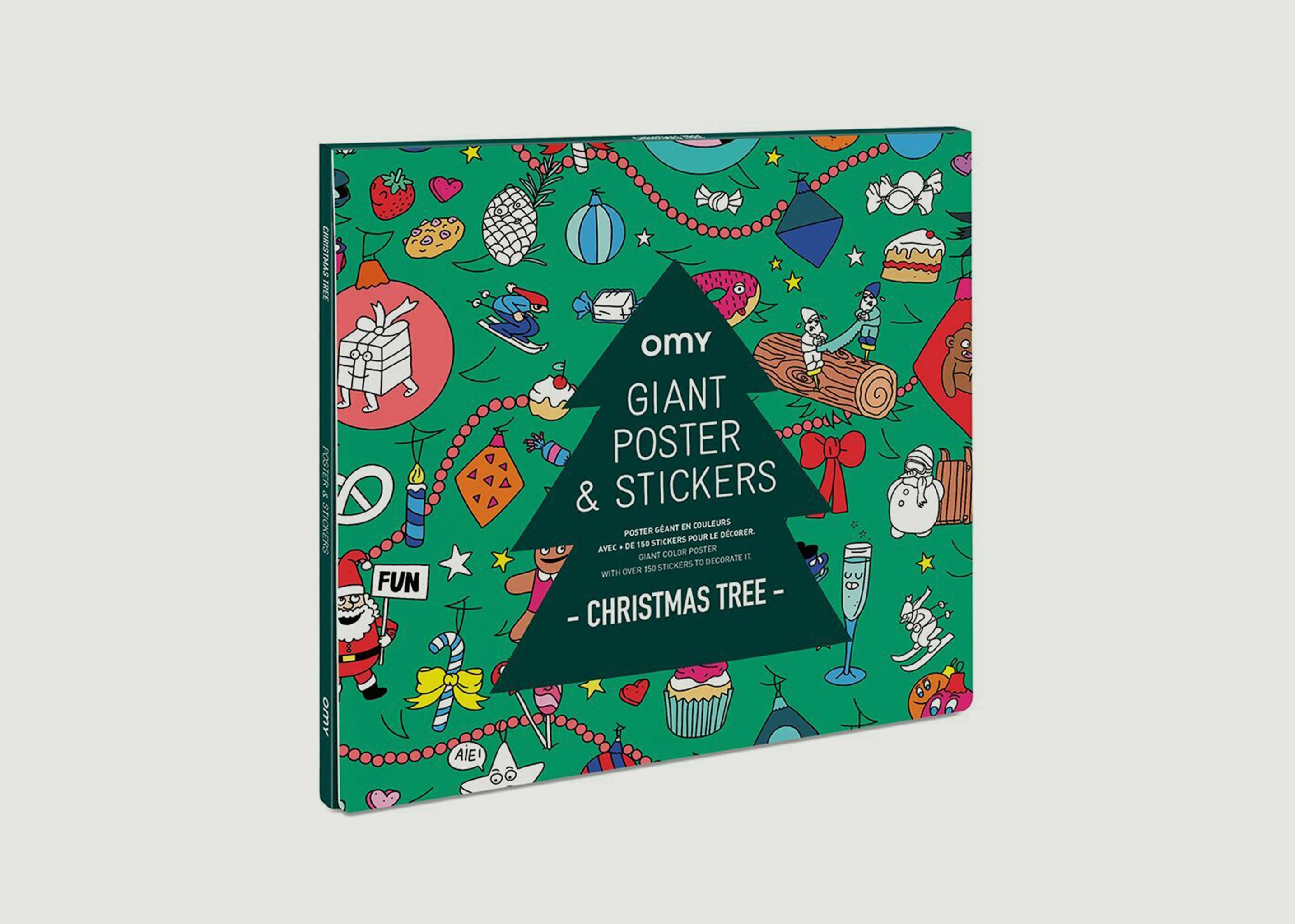 Xmas Tree Sticker Poster - Omy