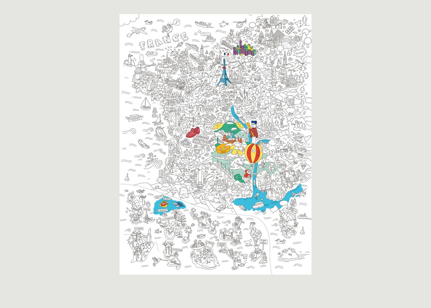 Colour In Pocket Map  - Omy