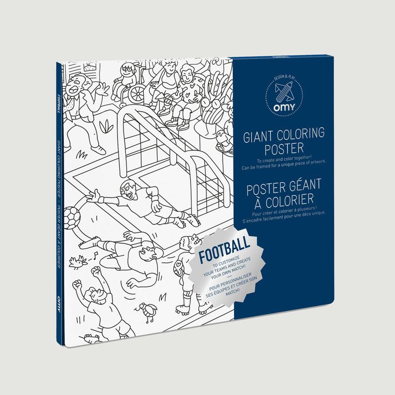 Football Colouring Poster - Omy