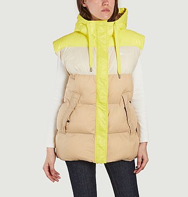 Colorful vest with hood