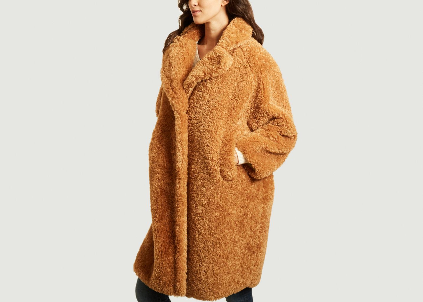 Coat 9010 faux fur oversize - OOF WEAR