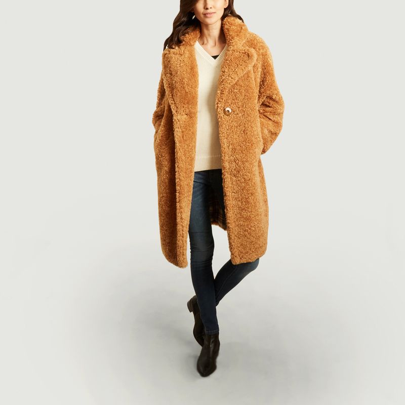 Coat 9010 faux fur oversize - OOF WEAR