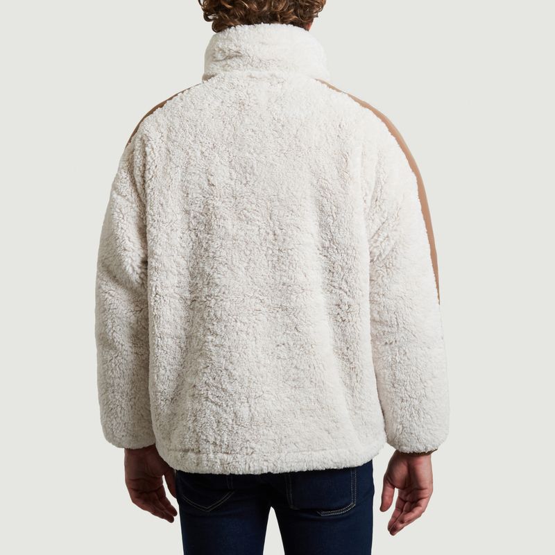Sweatshirt 5018 oversize en fausse fourrure blanc - OOF WEAR