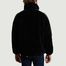 5018 oversize black faux fur sweatshirt - OOF WEAR