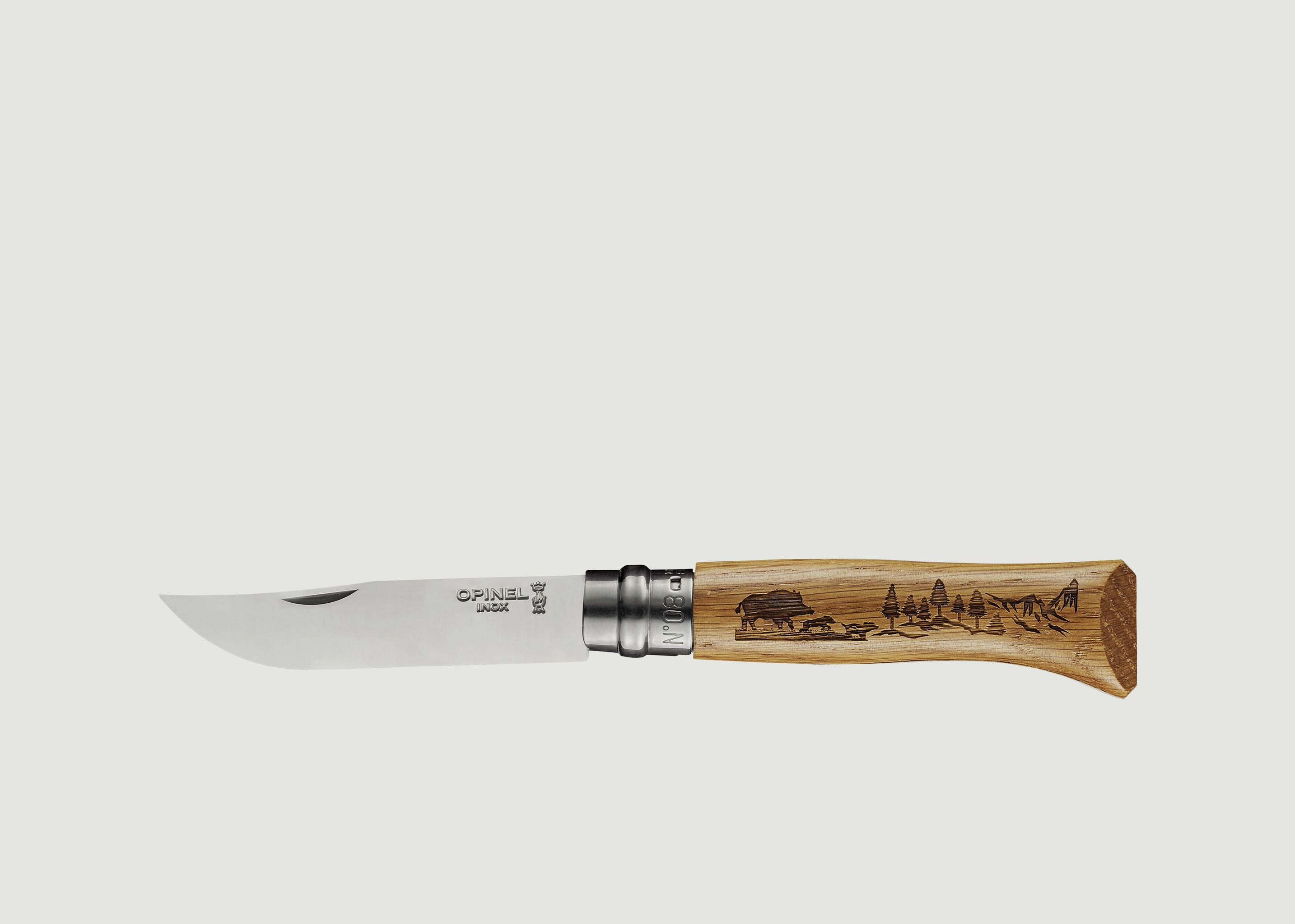 Messer N°8 Wildschwein Gravur - Opinel