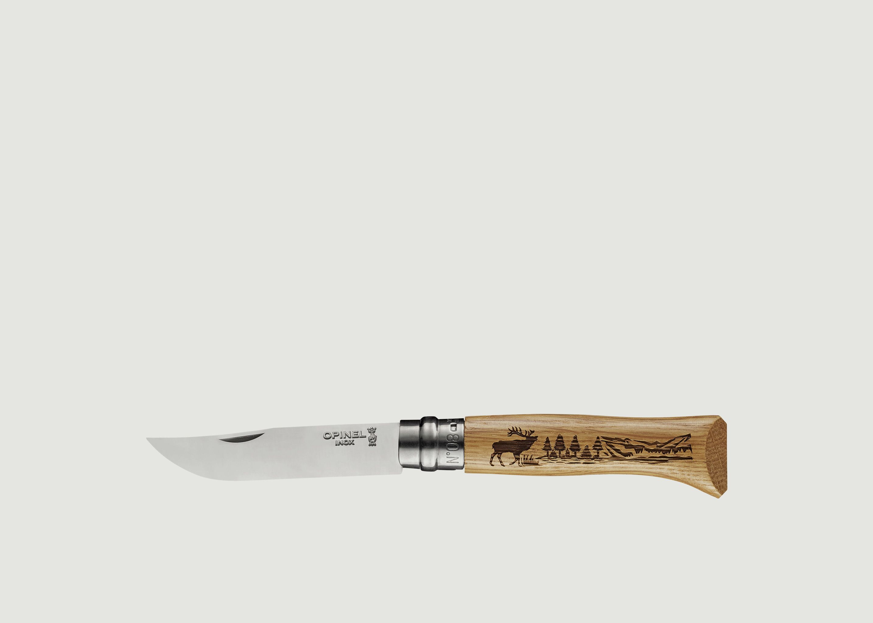 Knife N°8 Engraving Deer - Opinel
