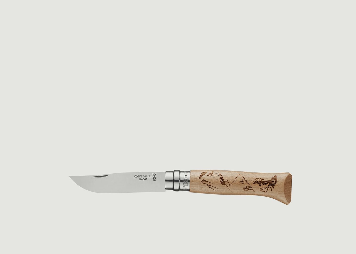 Knife N°8 Mountain Engraving - Opinel