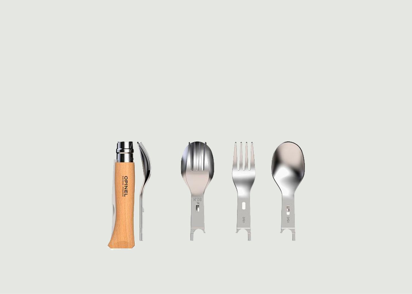 Picnic cutlery and napkin set + Opinel x Franck Fontana - Opinel