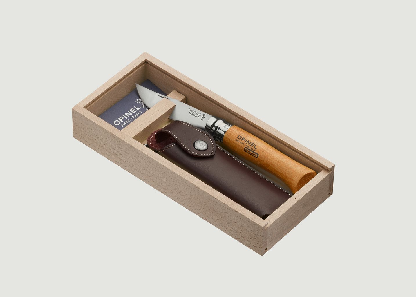 Couteau N°08 Carbone + Etui - Opinel