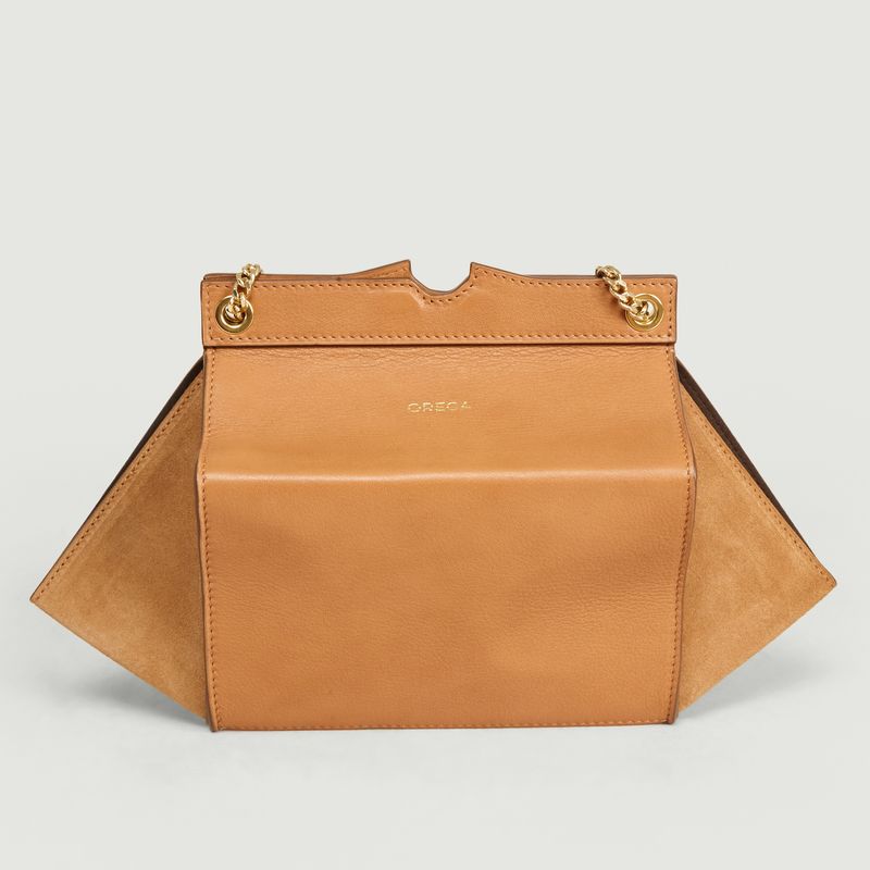 Lovely bi-material leather bag - Orega