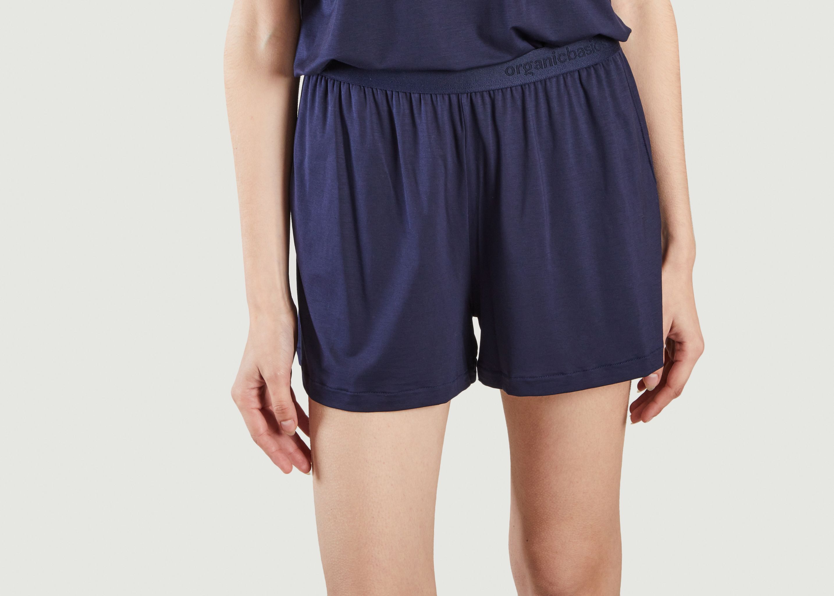 Navy Tencel Shorts - Organic Basics