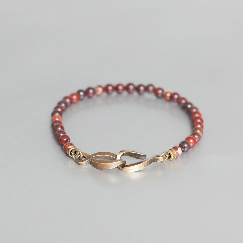 Bracelet Jaspe Terre de Sienne - Orner