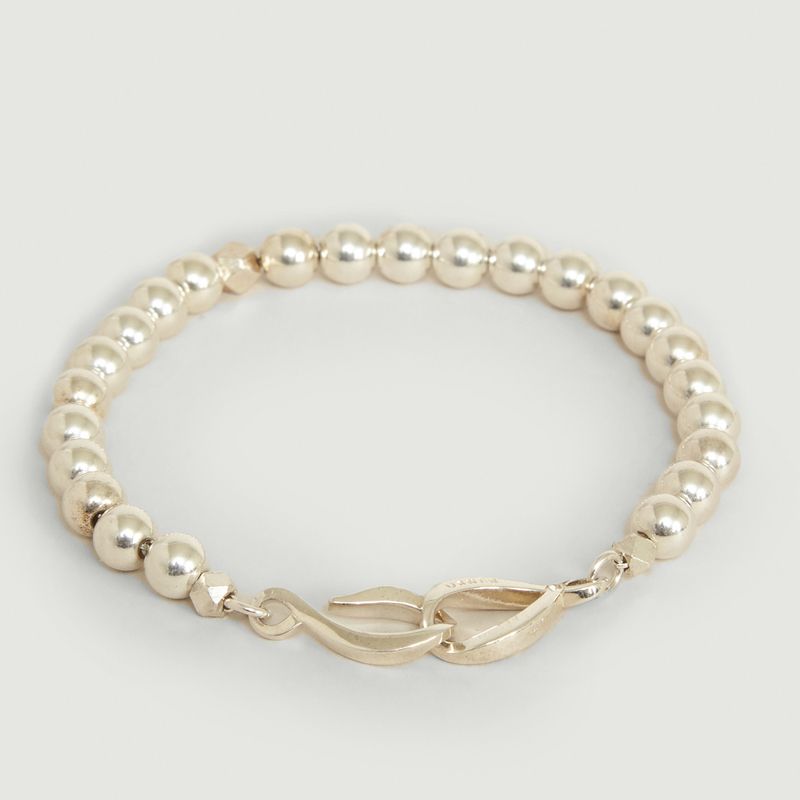 Bracelet Perles Argent 925 et Fermoir Infini - Orner