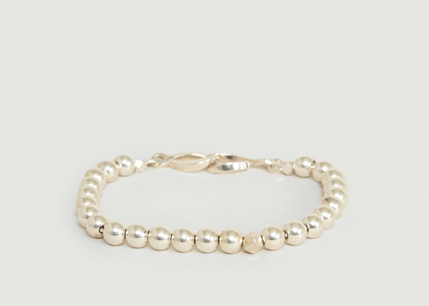 Bracelet Perles Argent 925 et Fermoir Infini - Orner