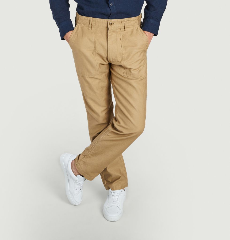 Cotton Fatigue Pants Beige orSlow | L’Exception