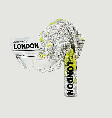 London crumpled city map