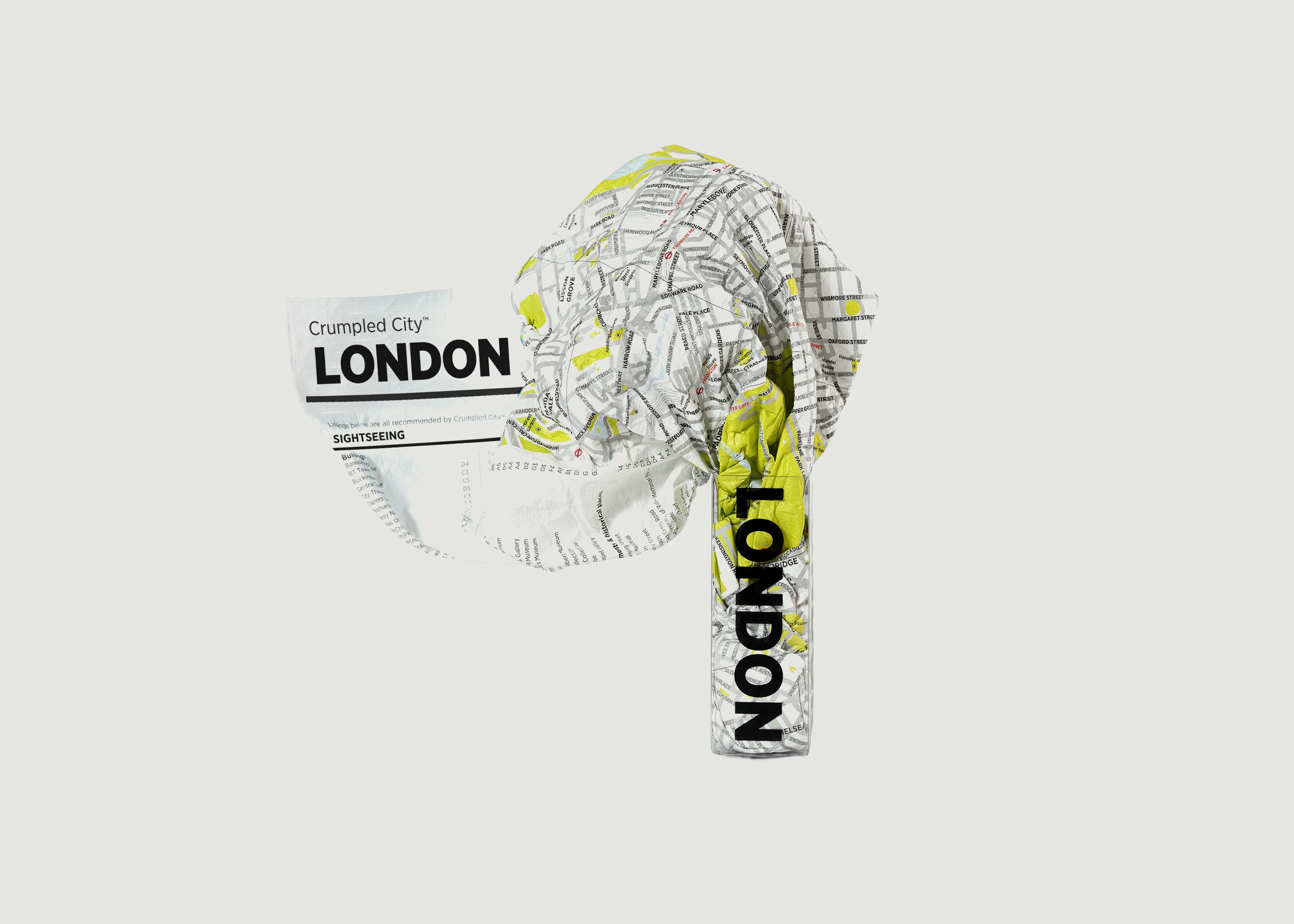London crumpled city map - Palomar
