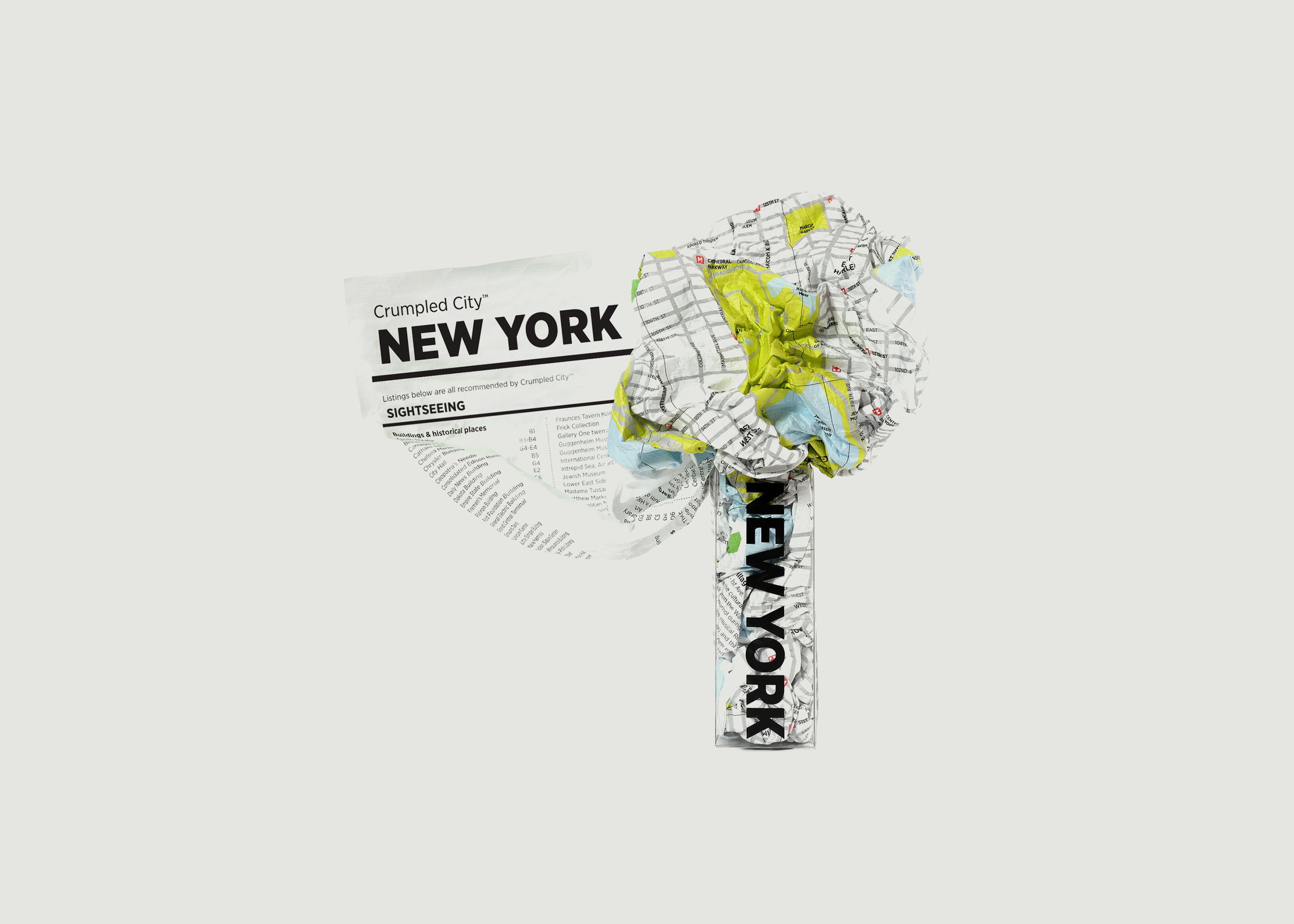 New York City crumpled city map - Palomar