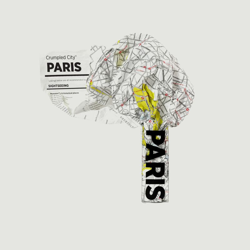 Paris zerknitterter Stadtplan - Palomar