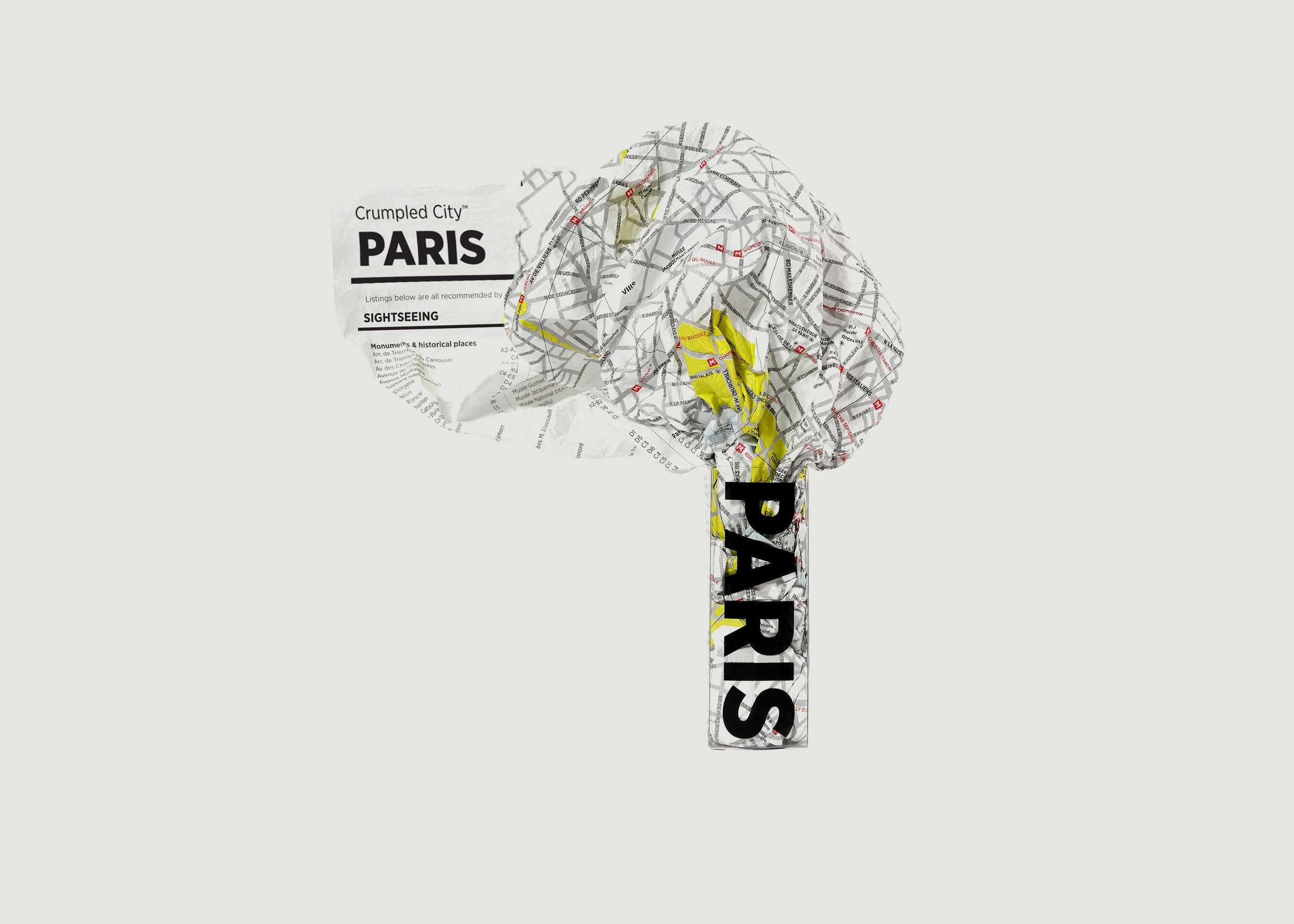 Paris crumpled city map - Palomar