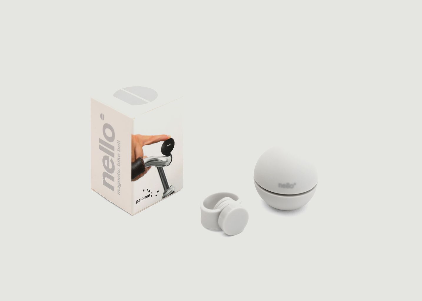 Nello - Bianco Nuvola magnetic bicycle bell - Palomar
