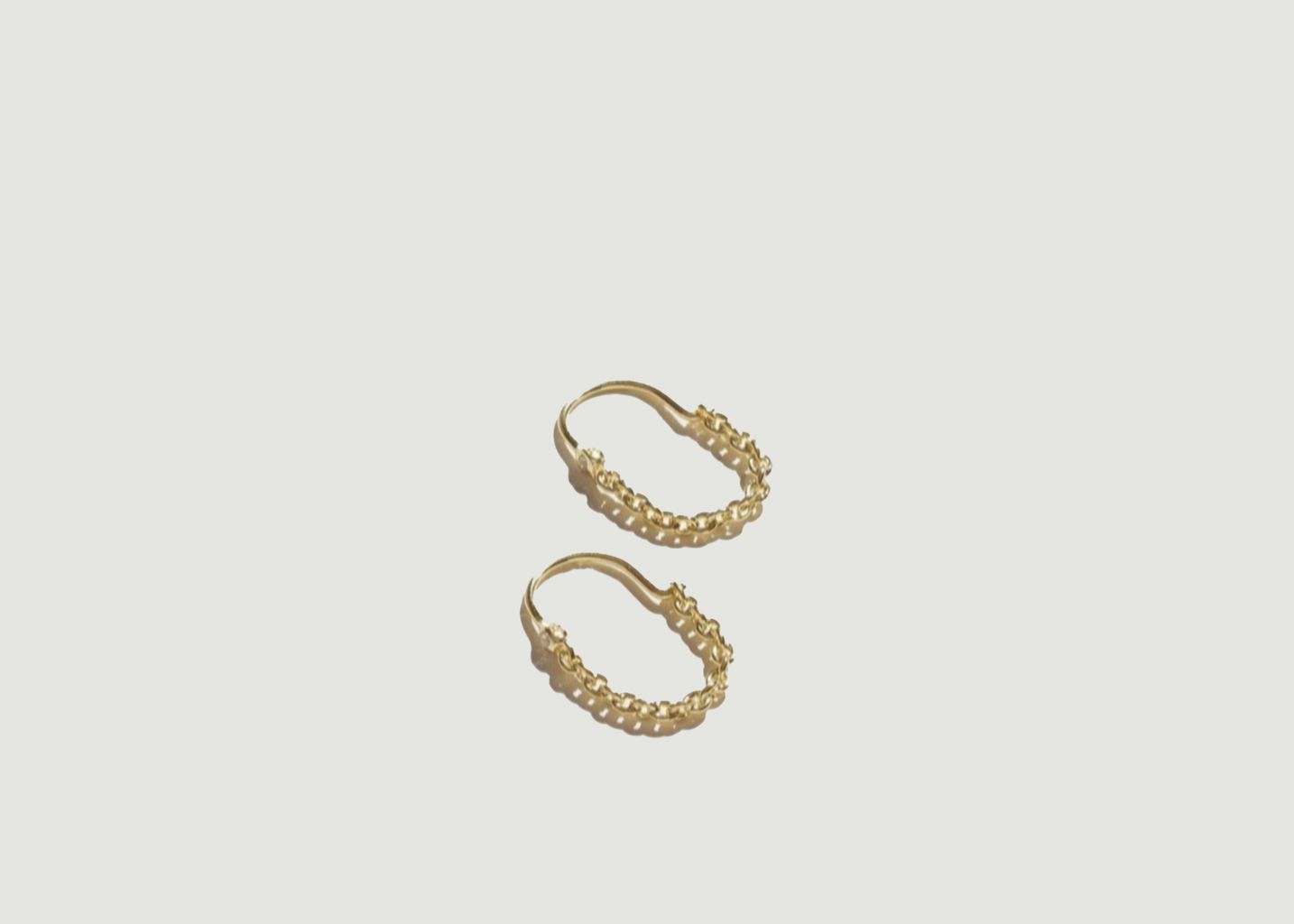 Suspension gold plated brass dangling earrings - Pamela Love