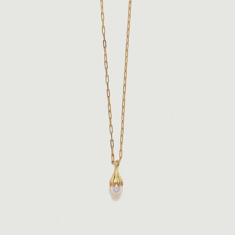 Anemone gold plated brass and pearl necklace - Pamela Love