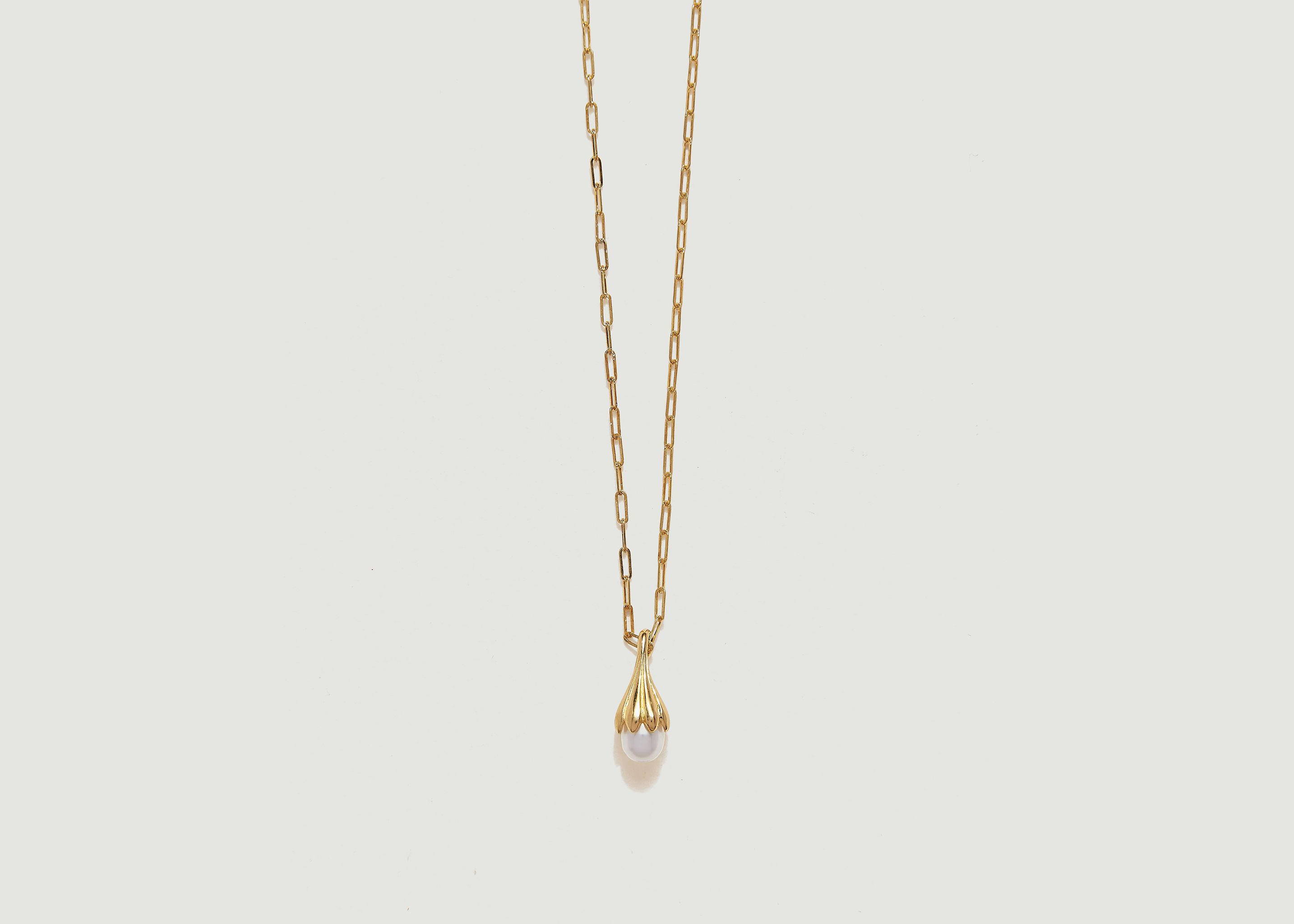 Anemone gold plated brass and pearl necklace - Pamela Love