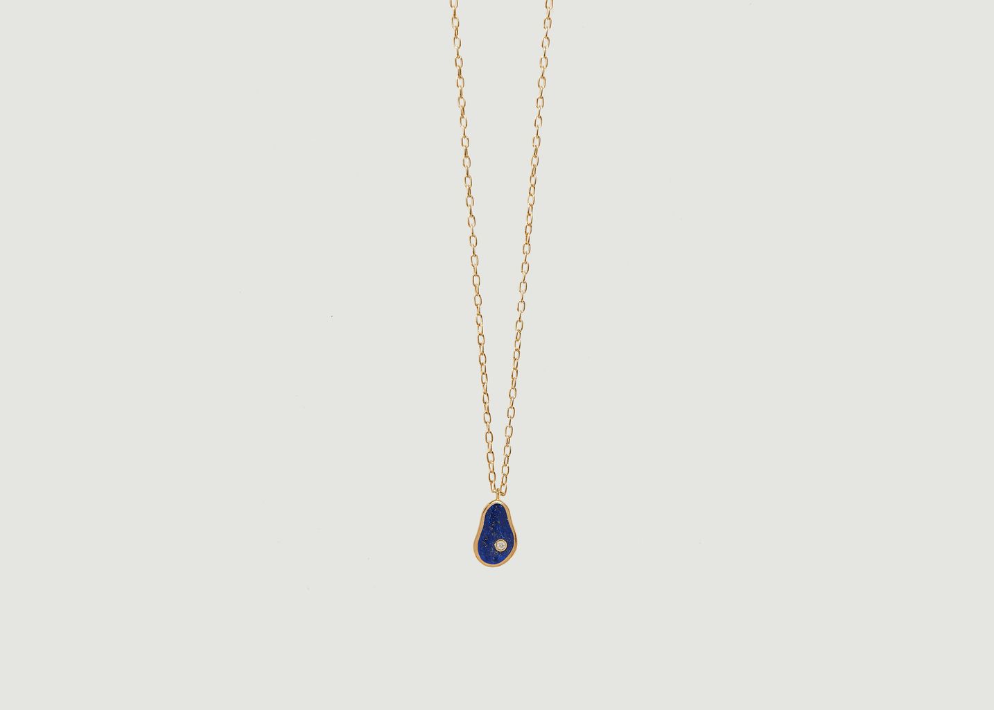 Pilar II gold plated brass chain necklace with pendant - Pamela Love