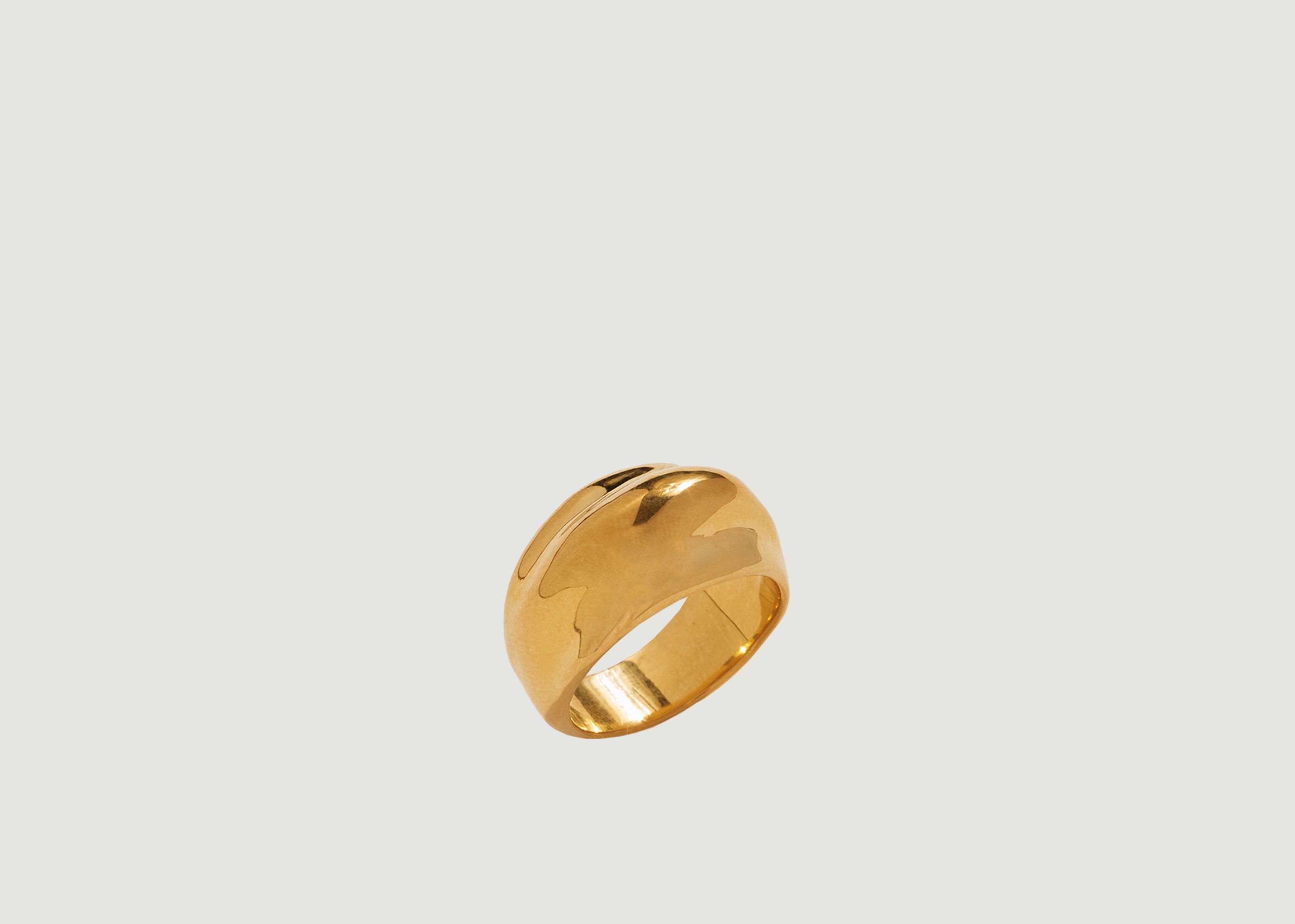 Dome gold plated brass ring - Pamela Love