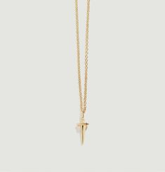 Gold necklace Dagger XS