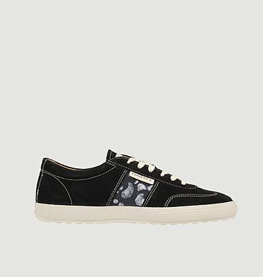 Sneakers en cuir velours Harmattan Ebène