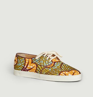 Sneakers en toile wax Constantine