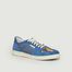 Sahara suede leather and denim sneakers - Panafrica