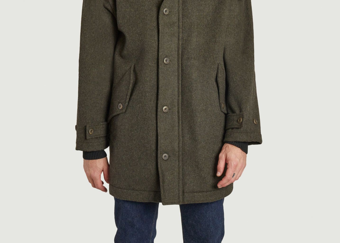 Manteau refuge wool  - Parages