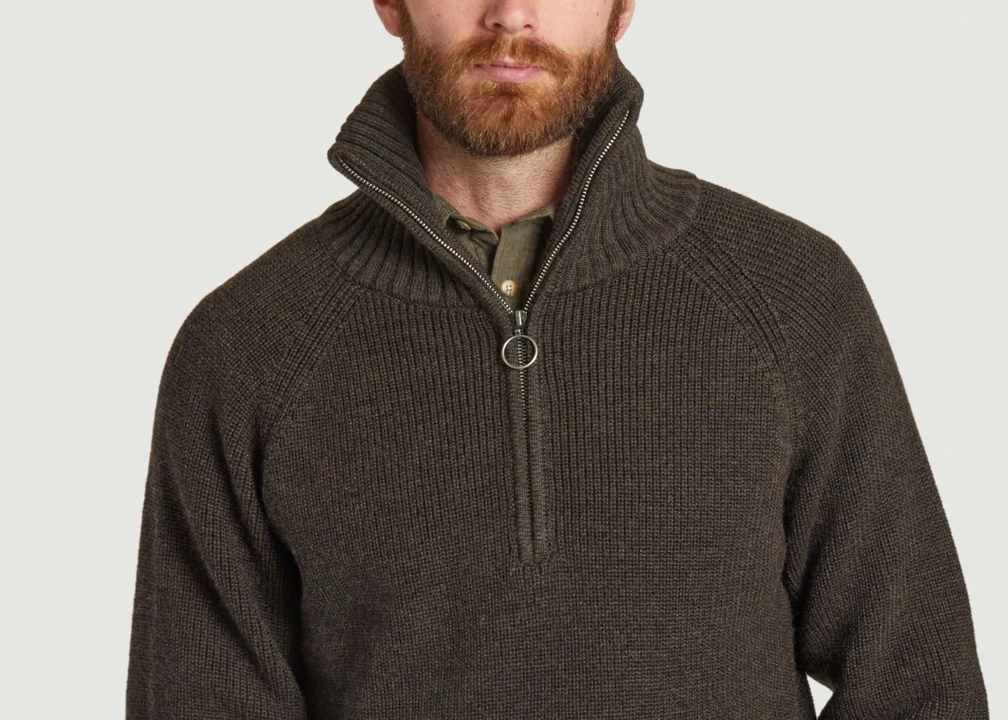 Trucker pullover with zipped collar - Parages