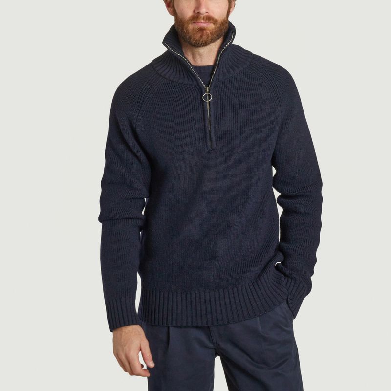 Zipped Trucker Sweater - Parages
