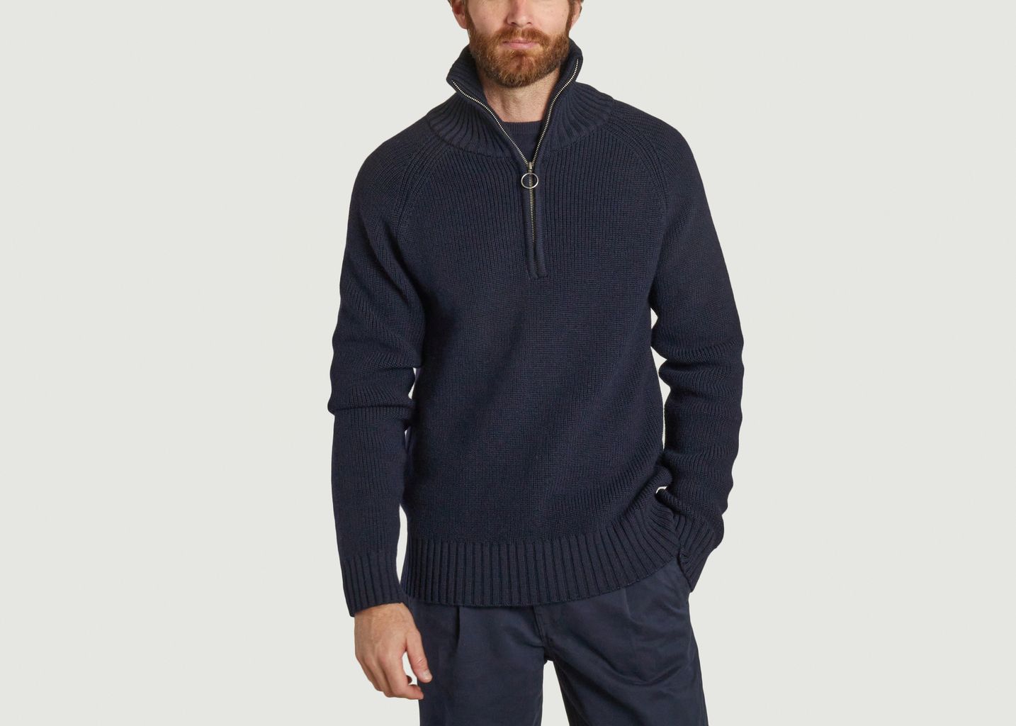 Zipped Trucker Sweater - Parages