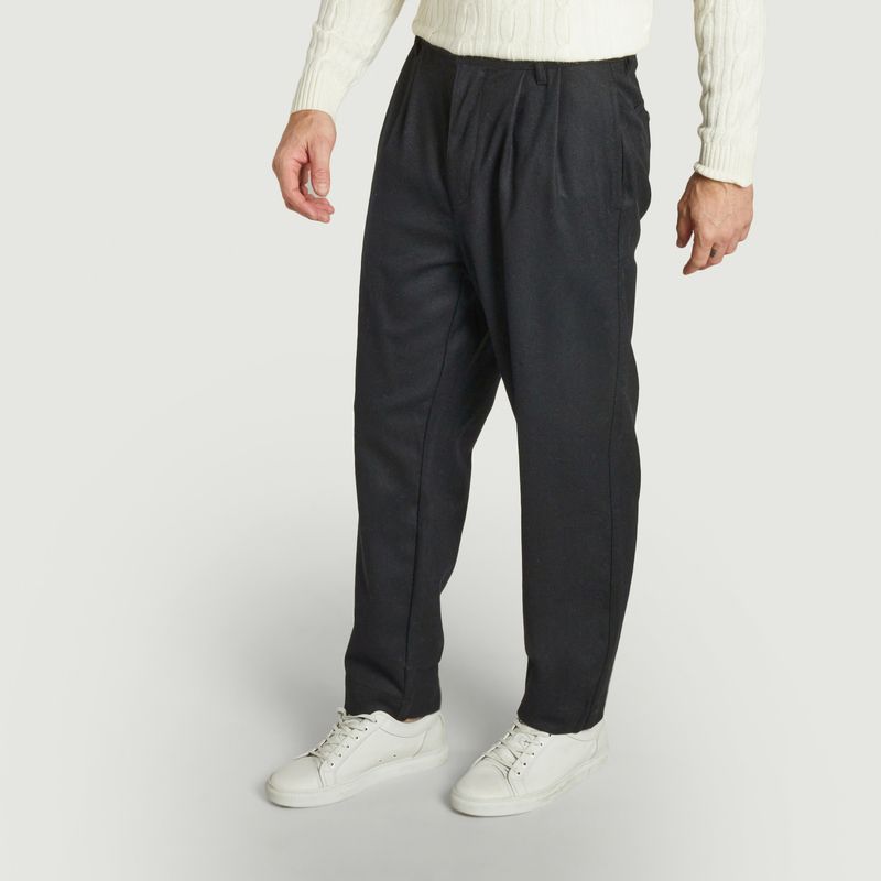 Double-pleated wool pants - Parages