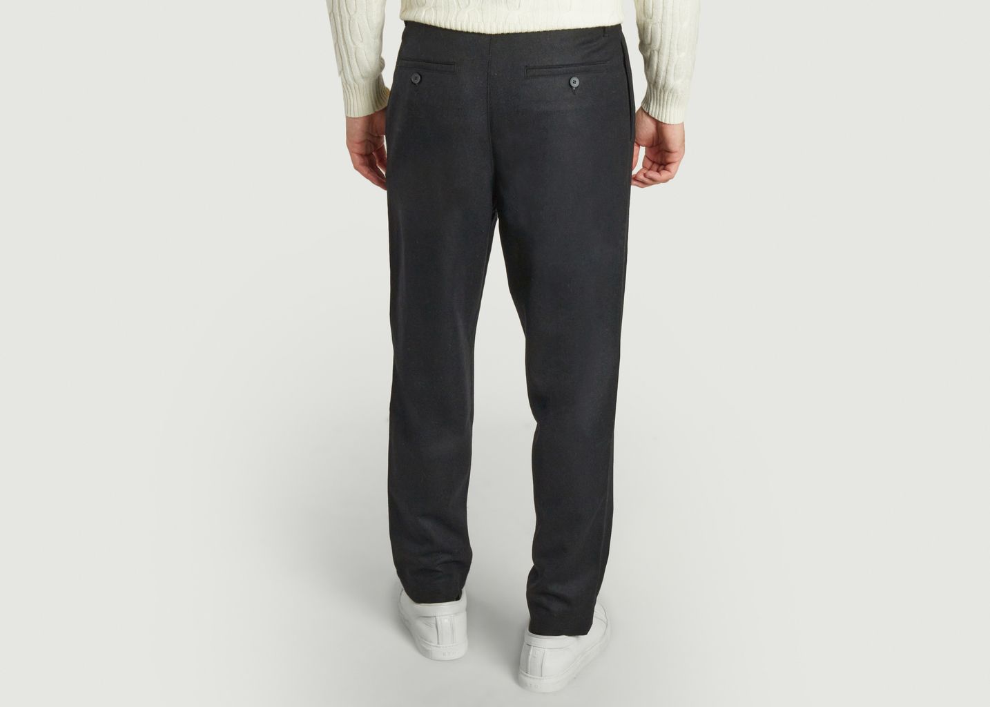 Pantalon double pleats en laine - Parages