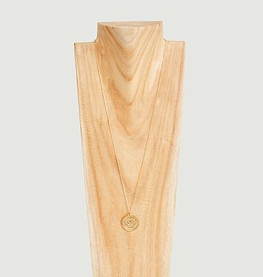 Ti Amo vermeil medal necklace