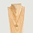 Lauriers XL vermeil medal short necklace to personalize - Par Coeur
