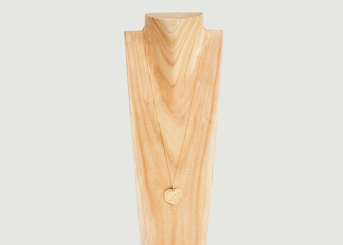 Lauriers vermeil medal fine chain necklace to personalize - Par Coeur