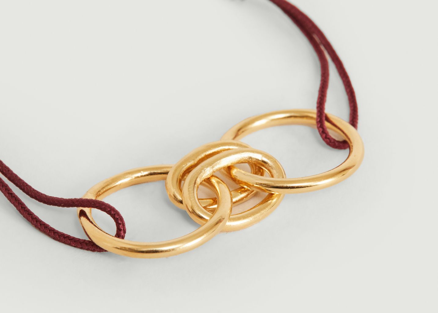 Ronda S cord and vermeil rings bracelet - Par Coeur