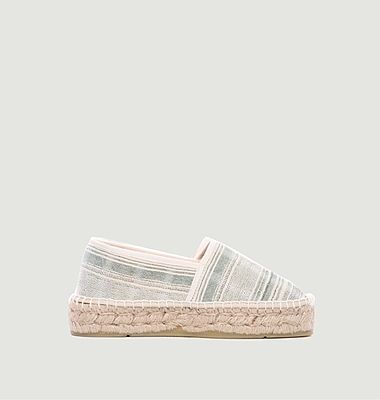 Aduna espadrille in organic cotton and linen